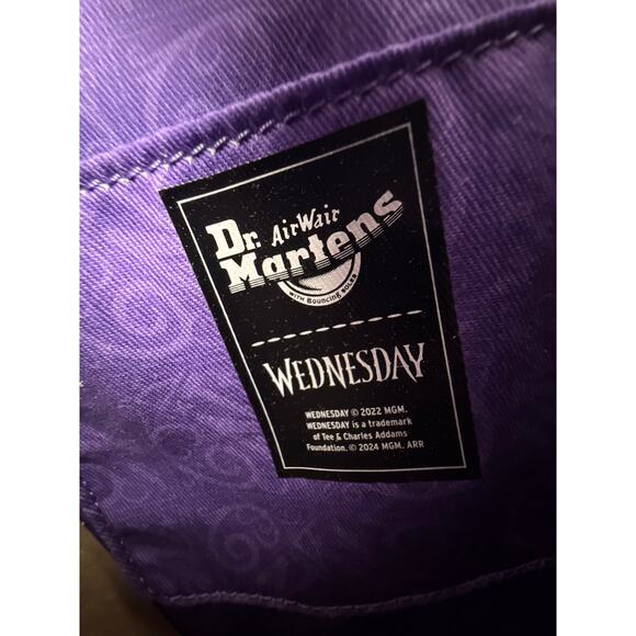 Dr. Martens Wednesday Adams Backpack, Corran Loafers, and Outcasts Are In Socks - Picture 13 of 16